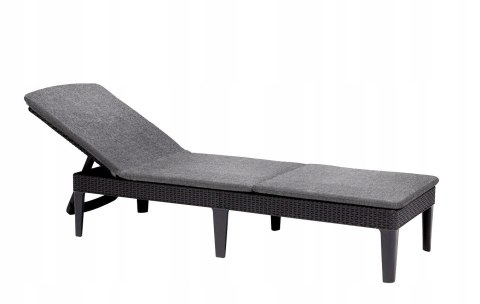 Keter Jaipur leżak ogrodowy z regulowanym oparciem + poduszka