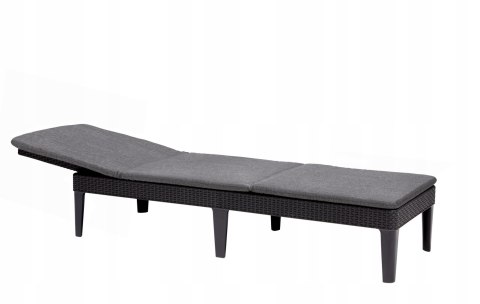 Keter Jaipur leżak ogrodowy z regulowanym oparciem + poduszka