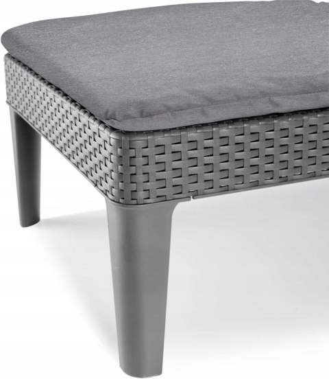 Keter Jaipur leżak ogrodowy z regulowanym oparciem + poduszka