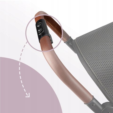 Wózek MoMi ADELLE od 6 miesiąca życia (do 22 kg) z siedziskiem 360°