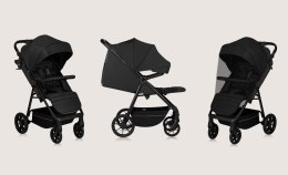 Wózek spacerowy do 22kg Składana Lionelo LO-MIRA BLACK ONYX