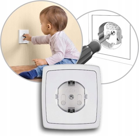 Zabezpieczenie gniazdek Reer RE-32010 10 szt.