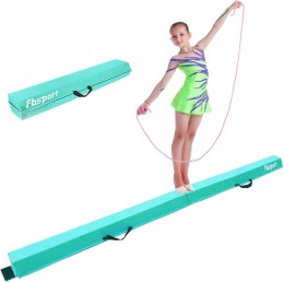 FBSPORT SKŁADANA BELKA GIMNASTYCZNA TURKUS 270cm