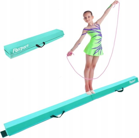 FBSPORT SKŁADANA BELKA GIMNASTYCZNA TURKUS 270cm