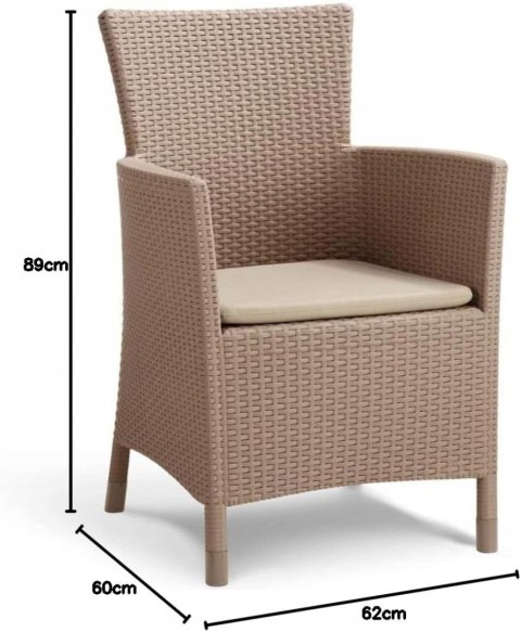 Krzesło Ogrodowe Keter brązowy