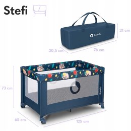 LIONELO Stefi Łóżeczko turystyczne Kojec 120x60 cm