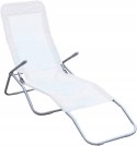 Leżak Ogrodowy Krzesło Turystyczne Garden Friend Biały