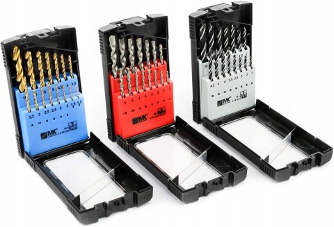 MK Zestaw Wierteł do drewna, metalu, kamienia 45 el.