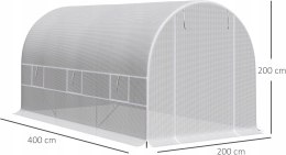 Szklarnia ogrodowa Outsunny 4x2x2 m
