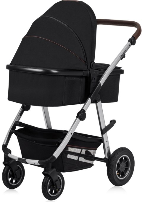 WÓZEK 3w1 GONDOLA SPACERÓWKA FOTELIK LIONELO LO-AMBER 3IN1 BLACK SILVER