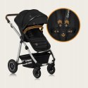 WÓZEK 3w1 GONDOLA SPACERÓWKA FOTELIK LIONELO LO-AMBER 3IN1 BLACK SILVER