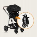WÓZEK 3w1 GONDOLA SPACERÓWKA FOTELIK LIONELO LO-AMBER 3IN1 BLACK SILVER