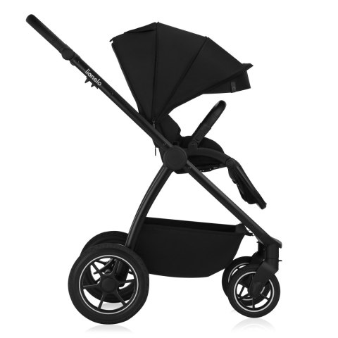 Wózek wielofunkcyjny spacerówka gondola LIONELO LO-MERIL 3IN1 BLACK ONYX