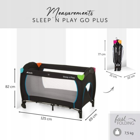 HAUCK Łóżeczko turstyczne Sleep'n Play Go plus