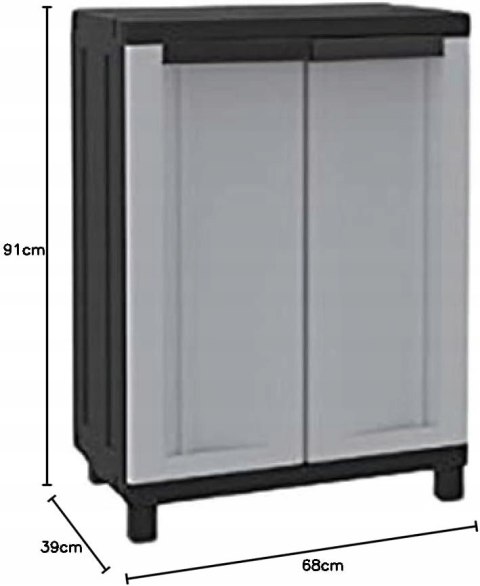 Szafka Regał Terry 68 x 91,5 x 39 cm antracyt