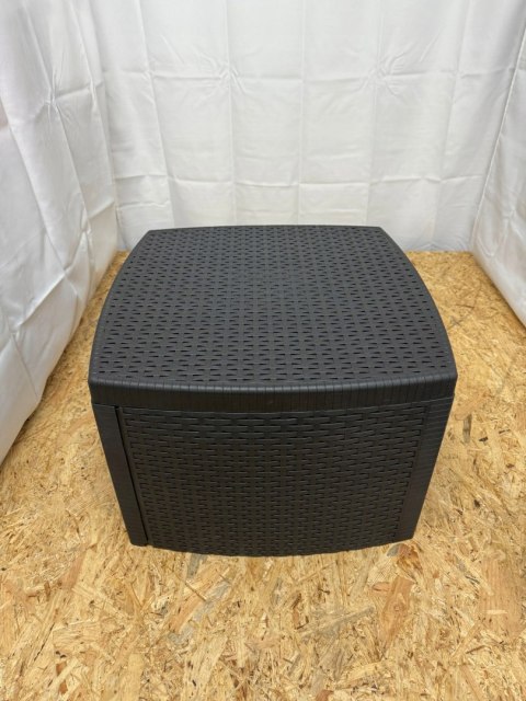 Zestaw mebli ogrodowych tworzywo sztuczne Decor4you szary 3 el.