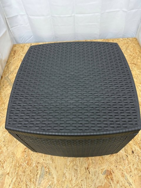 Zestaw mebli ogrodowych tworzywo sztuczne Decor4you szary 3 el.