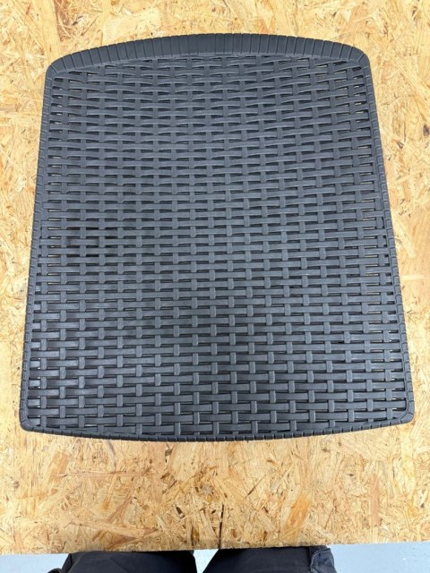 Zestaw mebli ogrodowych tworzywo sztuczne Decor4you szary 3 el.