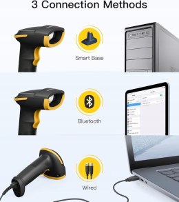 Bezprzewodowy skaner kodów kreskowych Inateck 2D