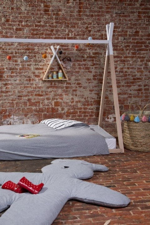 Łóżeczko drewniane CHILDHOME 90 x 200 cm biały