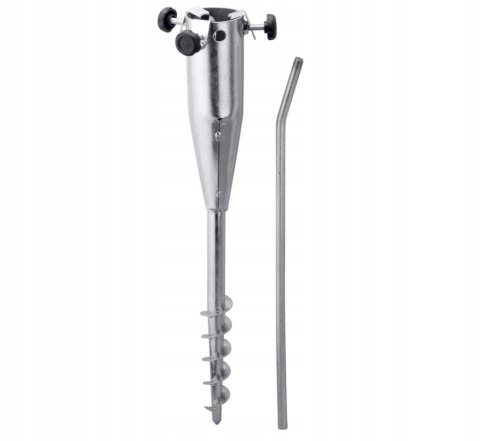 Kołek do parasoli ogrodowych Schneider srebrny