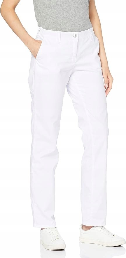 Spodnie Medyczne Chinosy damskie BP biały 40
