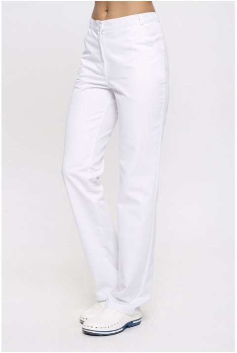 Spodnie Medyczne Chinosy damskie BP biały 40