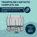 Trampolina Hudora Fantastic Complete 300 cm, drabinka