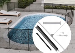 VEVOR Ogrodzenie basenu płot 1,22 x 14,63 m siatka ogrodzeniowa