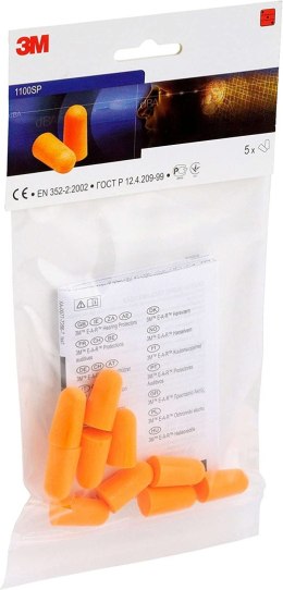 3M 1100, Jednorazowe Zatyczki Do Uszu 200szt