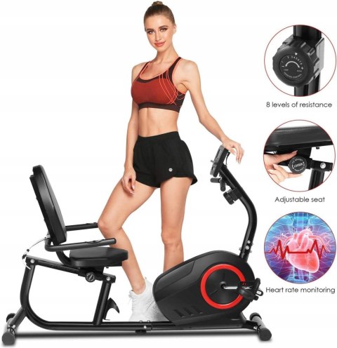 Ancheer Rower treningowy poziomy