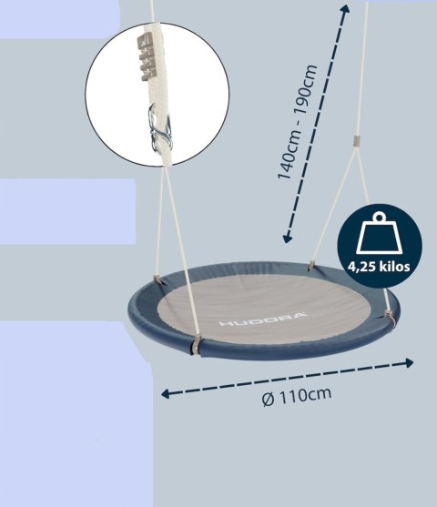 Huśtawka Bocianie Gniazdo HUDORA 110 cm