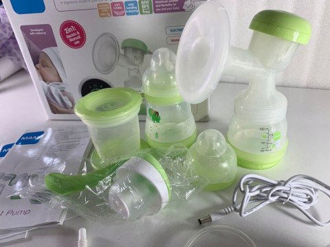 MAM Laktator elektryczny+ ręczny 2w1 Mega zestaw