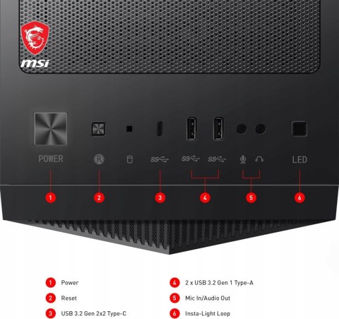 Obudowa MSI MPG Gungnir 110R Midi Tower