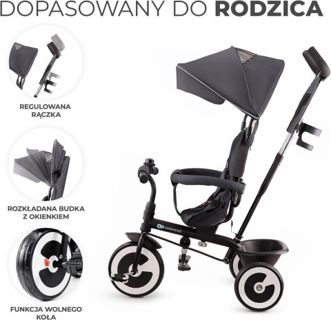 ROWEREK TRÓJKOŁOWY Aston Kinderkraft Szary