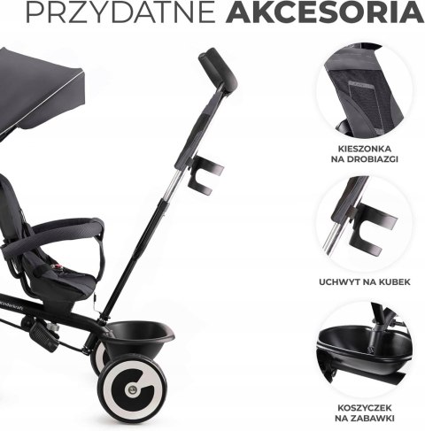ROWEREK TRÓJKOŁOWY Aston Kinderkraft Szary