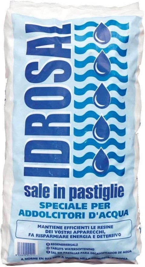 Tabletki solne IDROSAL do odkamieniania sól w tabletkach 25kg