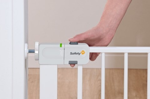Barierka na drzwi, schody Safety 1ST rozporowa biel 73-80 cm