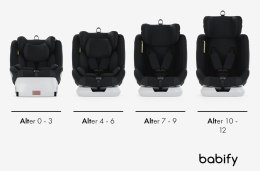 Fotelik BABIFY 360° Isofix 0-36kg On Board black