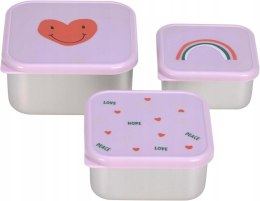 Lassig Pojemnik na przekąski Snackbox 3 szt. Happy Ras