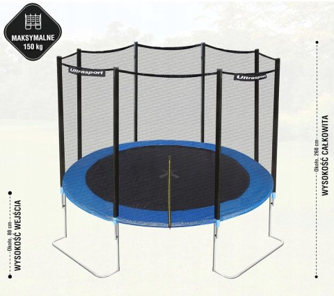 Trampolina ogrodowa Ultrasport 366 cm
