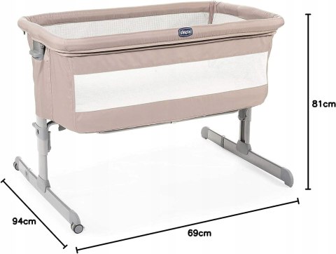 Łóżeczko Chicco Next2Me Light Brown
