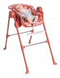 REGULOWANE KRZESEŁKO DO KARMIENIA DZIECI DO 15KG ESSENTIAL CZERWONE CHICCO