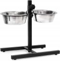 Zestaw 2 misek na regulowanym stojaku 2x 1,55l