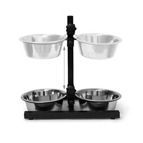 Zestaw 2 misek na regulowanym stojaku 2x 1,55l
