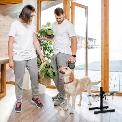 Zestaw 2 misek na regulowanym stojaku 2x 1,55l