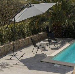 Baroni Home parasol ogrodowy szary 3 x 2,47 m