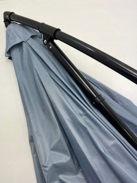Baroni Home parasol ogrodowy szary 3 x 2,47 m