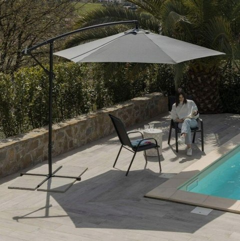 Baroni Home parasol ogrodowy szary 3 x 2,47 m