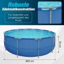 Basen stelażowy okrągły Ø 300 x 76 cm kompletny zestaw